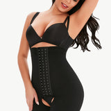Hook-and-Eye Lace Trim Shaping Bodysuit