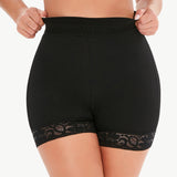 Pull-On Lace Trim Shaping Shorts