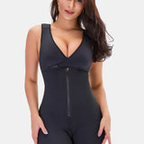 Lace Trim Shapewear with Zipper