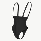 Adjustable Strap Zip-Up Shaping Bodysuit