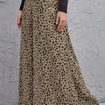 Animal Print High-Rise Pants