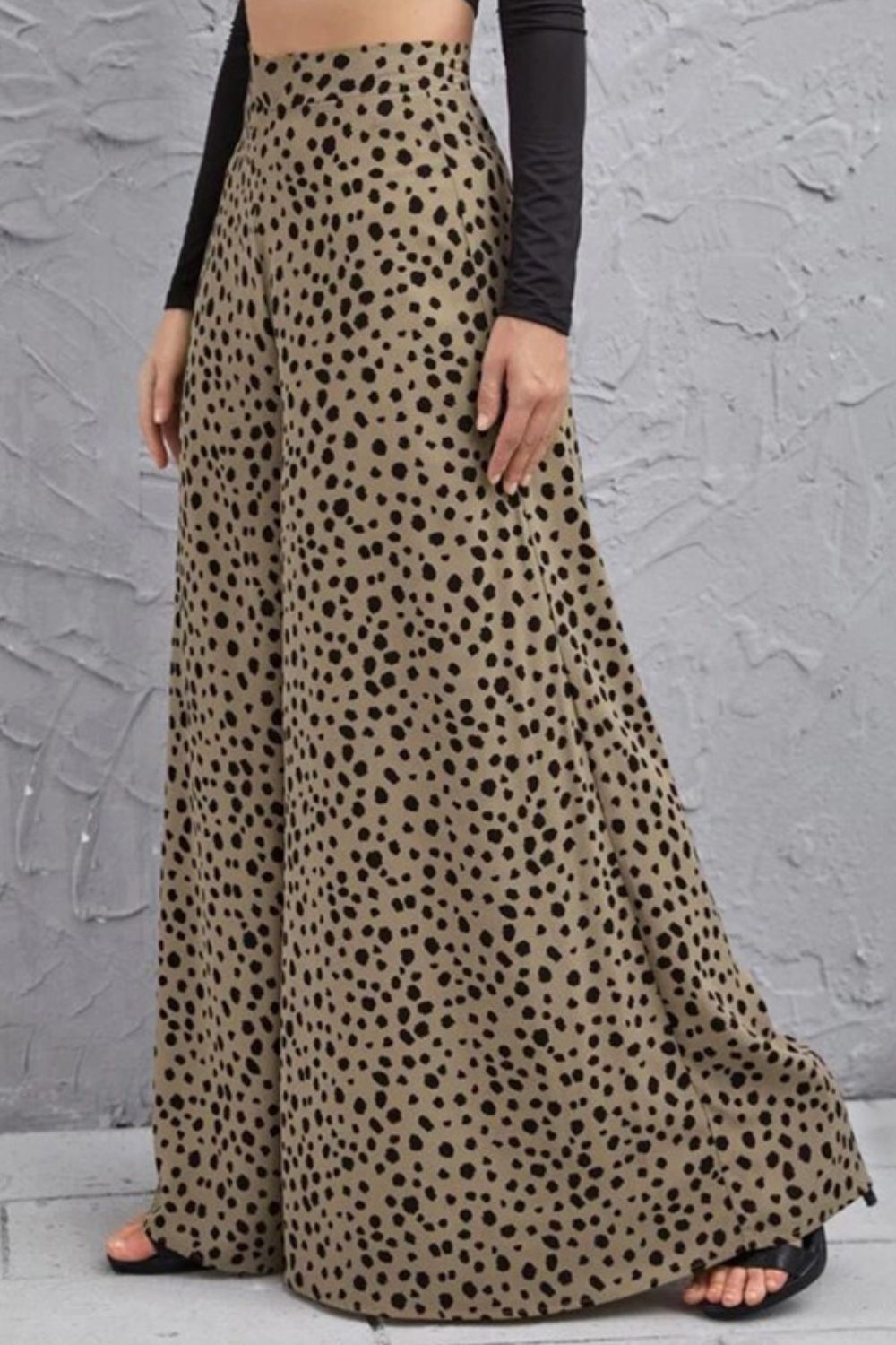 Animal Print High-Rise Pants