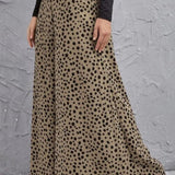Animal Print High-Rise Pants