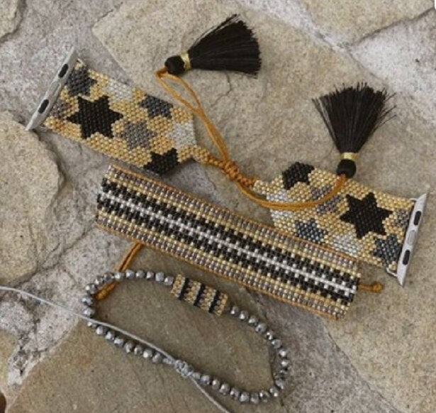 New Design Luxury Miyuki Beads Apple Watch Band