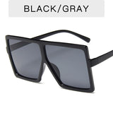 New Square Sunglasses Women Sun Glasses Female Eyewear Eyeglasses Plastic Frame Clear Lens UV400 Shade Fashion Driving