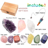 11pc Natural Amethyst Healing Stones Set