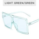 New Square Sunglasses Women Sun Glasses Female Eyewear Eyeglasses Plastic Frame Clear Lens UV400 Shade Fashion Driving
