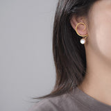 Lotus Fun Moonstone Unusual Large Design Dangle Fashion Earrings With Stone For Women Real 925 Sterling Silver Statement Jewelry