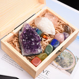 11pc Natural Amethyst Healing Stones Set
