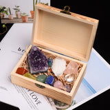 11pc Natural Amethyst Healing Stones Set