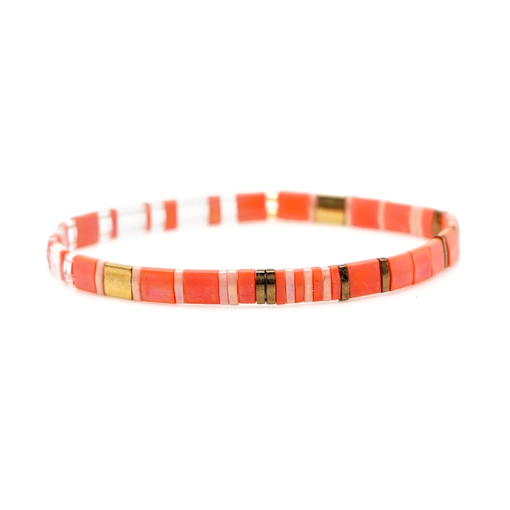 Go2boho Boho Miyuki Bracelet For Women Tila Beads Rainbow Bracelets for Girl Gift Summer Pulseras Elastic Jewelry wholesale