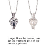 Fashion Popular Natural Oyster Wish Pearl Pendant Necklace Charm Necklace Gift Box Women Jewelry Gift Lucky DIY Gift Set Jewelry
