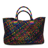 New Arrival Fashion Rainbow Weave Handbag