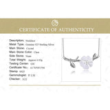 Lotus Fun Genuine 925 Sterling Silver Handmade Designer Fine Jewelry Flower in the Rain Necklace with Pendant for Women Collier