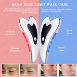 USB Charging Facial Lifting Crystal Scraping Board Massager for Face Instrument Wrinkle Remover Chin Neck Beauty Skin Care Tools