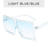 New Square Sunglasses Women Sun Glasses Female Eyewear Eyeglasses Plastic Frame Clear Lens UV400 Shade Fashion Driving