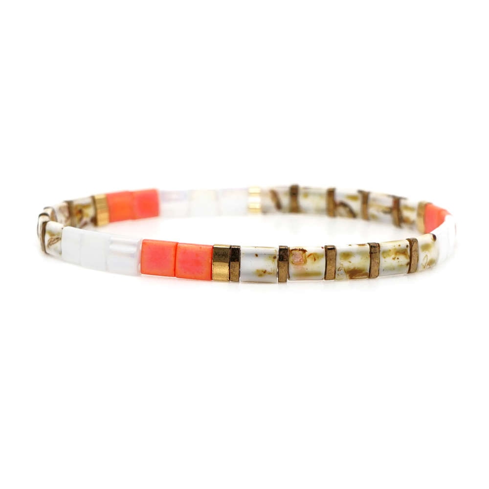 Go2boho Boho Miyuki Bracelet For Women Tila Beads Rainbow Bracelets for Girl Gift Summer Pulseras Elastic Jewelry wholesale