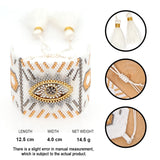 Go2boho Turkish Evil Eye Bracelet Set Miyuki Greek Eye Bracelet For Women Pulseras Femme Handmade Beads Woven Jewelry Gift
