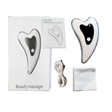 USB Charging Facial Lifting Crystal Scraping Board Massager for Face Instrument Wrinkle Remover Chin Neck Beauty Skin Care Tools