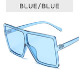 New Square Sunglasses Women Sun Glasses Female Eyewear Eyeglasses Plastic Frame Clear Lens UV400 Shade Fashion Driving