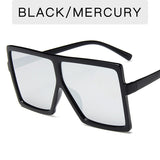 New Square Sunglasses Women Sun Glasses Female Eyewear Eyeglasses Plastic Frame Clear Lens UV400 Shade Fashion Driving