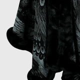 Printed Open Front Poncho