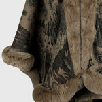 Printed Open Front Poncho