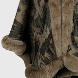Printed Open Front Poncho