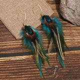 Boho Feather Earrings