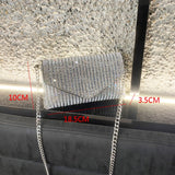 JIOMAY Mini Shoulder Bag for Women Designer Purses and Handbags Bling Rhinestone Clutch Bags Girls Chain Crossbody Bag Wholesale