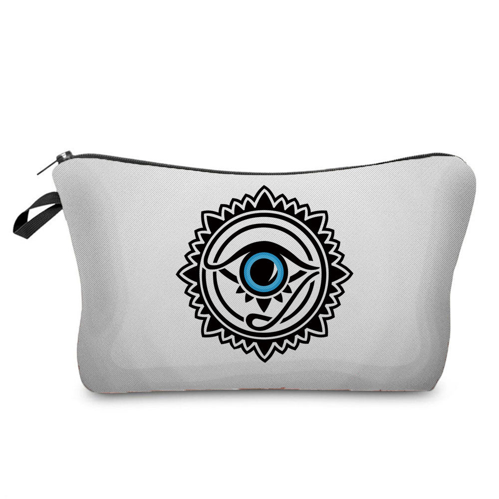 Turkish Blue Evil Eye Portable Women Travel Storage Bag Small Toiletry Organizer Cosmetic Bag Waterproof Female Lucky Makeup Bag