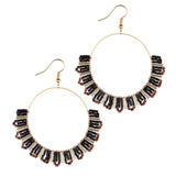 Long Beaded Tassel Earrings Ethnic Bohemia Style Handmade Colorized Seed Beads Statement Drop Earrings Luxury Gift for Women