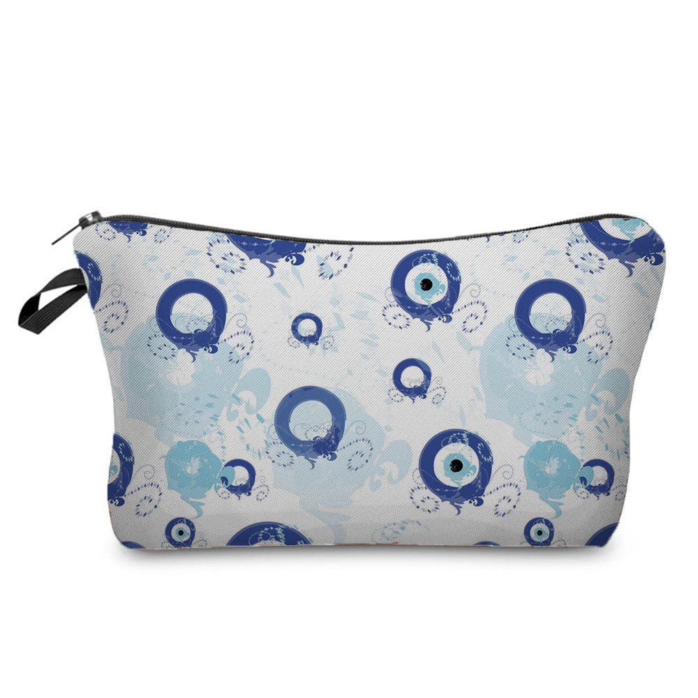 Turkish Blue Evil Eye Portable Women Travel Storage Bag Small Toiletry Organizer Cosmetic Bag Waterproof Female Lucky Makeup Bag