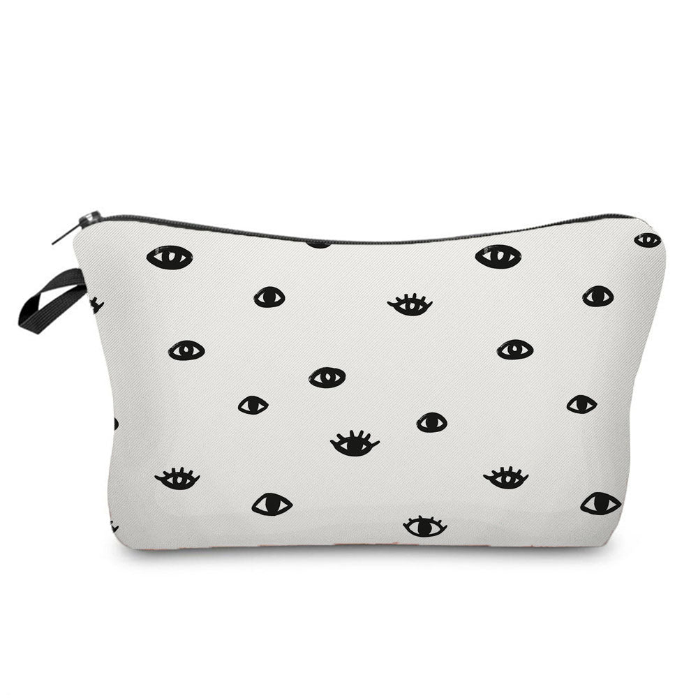 Turkish Blue Evil Eye Portable Women Travel Storage Bag Small Toiletry Organizer Cosmetic Bag Waterproof Female Lucky Makeup Bag