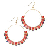 Long Beaded Tassel Earrings Ethnic Bohemia Style Handmade Colorized Seed Beads Statement Drop Earrings Luxury Gift for Women