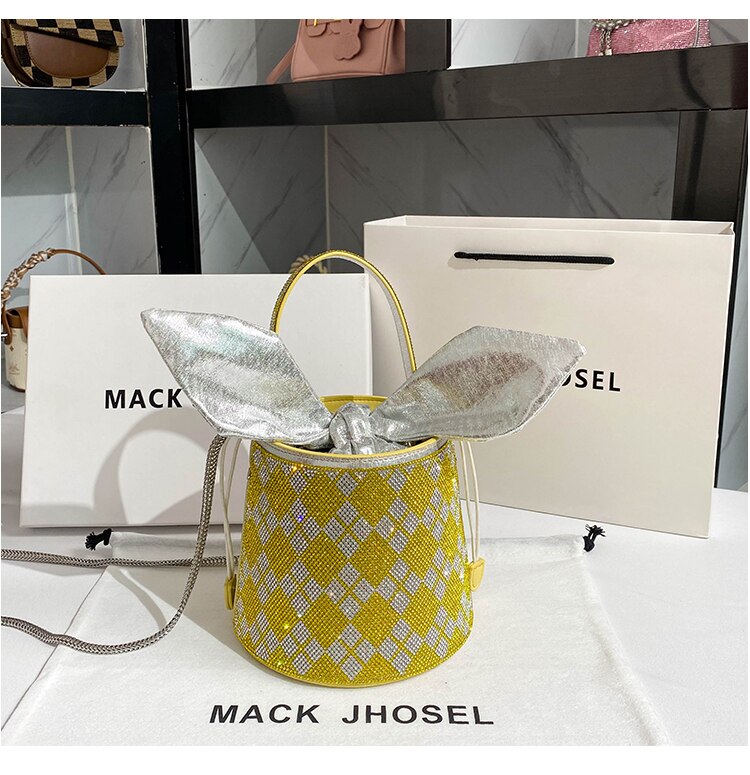 Party Wedding Rhinestones Diamond Evening Clutch Bag Luxury Design Shiny Chain Bling Purse Women Handbag Shoulder Crossbody Bag