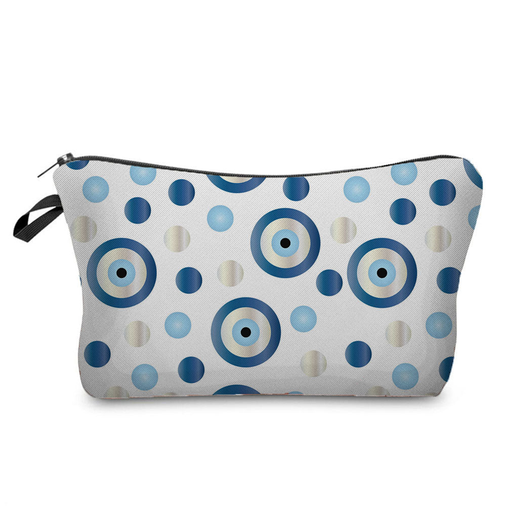 Turkish Blue Evil Eye Portable Women Travel Storage Bag Small Toiletry Organizer Cosmetic Bag Waterproof Female Lucky Makeup Bag