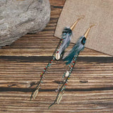 Boho Feather Earrings