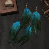 Boho Feather Earrings