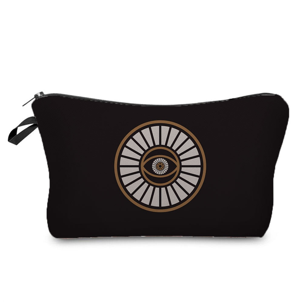 Turkish Blue Evil Eye Portable Women Travel Storage Bag Small Toiletry Organizer Cosmetic Bag Waterproof Female Lucky Makeup Bag