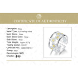 Lotus Fun Elegant Little Daisy Flower Adjustable Rings for Women Real 925 Sterling Silver Luxury 18K Gold Jewelry 2022 Trend New