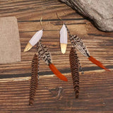 Boho Feather Earrings