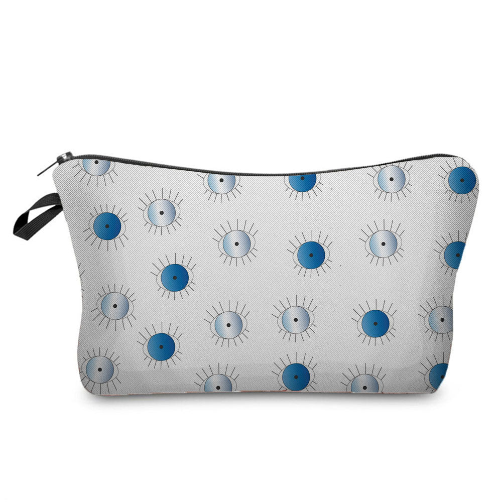 Turkish Blue Evil Eye Portable Women Travel Storage Bag Small Toiletry Organizer Cosmetic Bag Waterproof Female Lucky Makeup Bag