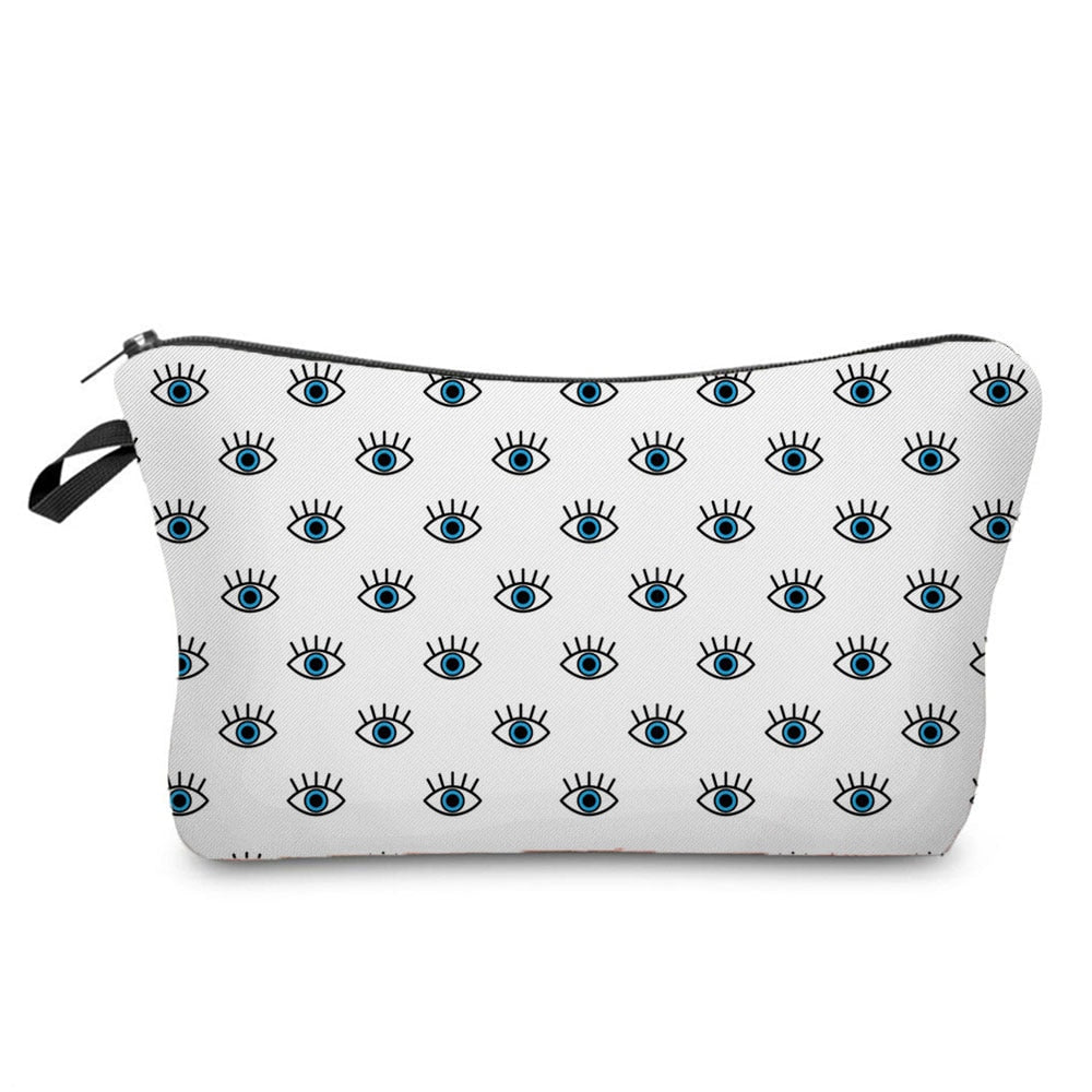 Turkish Blue Evil Eye Portable Women Travel Storage Bag Small Toiletry Organizer Cosmetic Bag Waterproof Female Lucky Makeup Bag