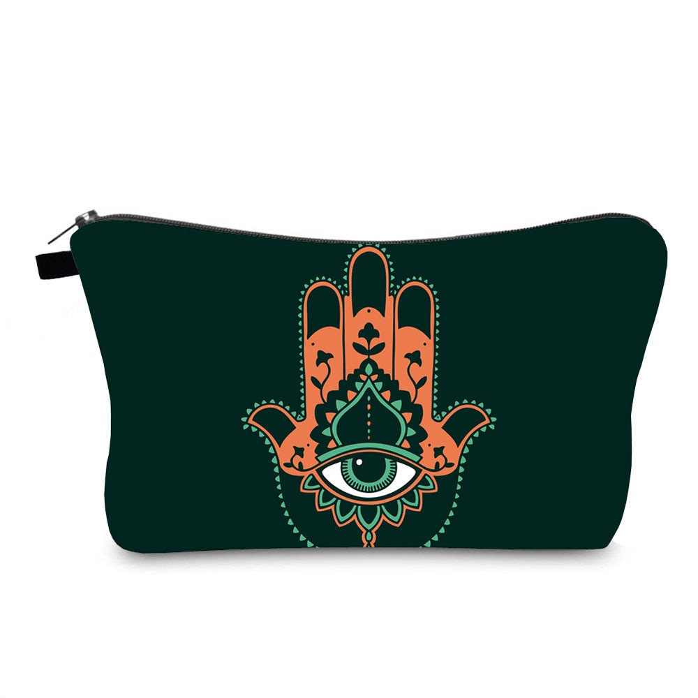 Turkish Blue Evil Eye Portable Women Travel Storage Bag Small Toiletry Organizer Cosmetic Bag Waterproof Female Lucky Makeup Bag