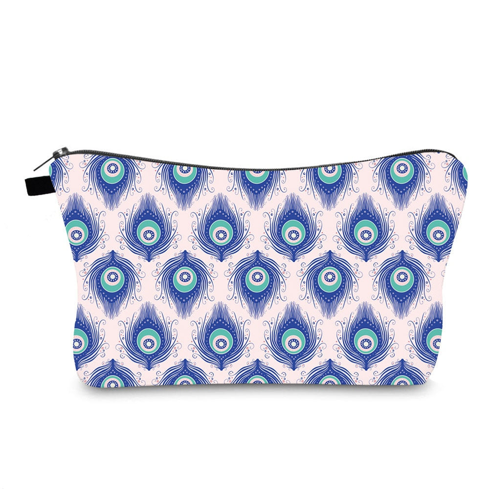 Turkish Blue Evil Eye Portable Women Travel Storage Bag Small Toiletry Organizer Cosmetic Bag Waterproof Female Lucky Makeup Bag