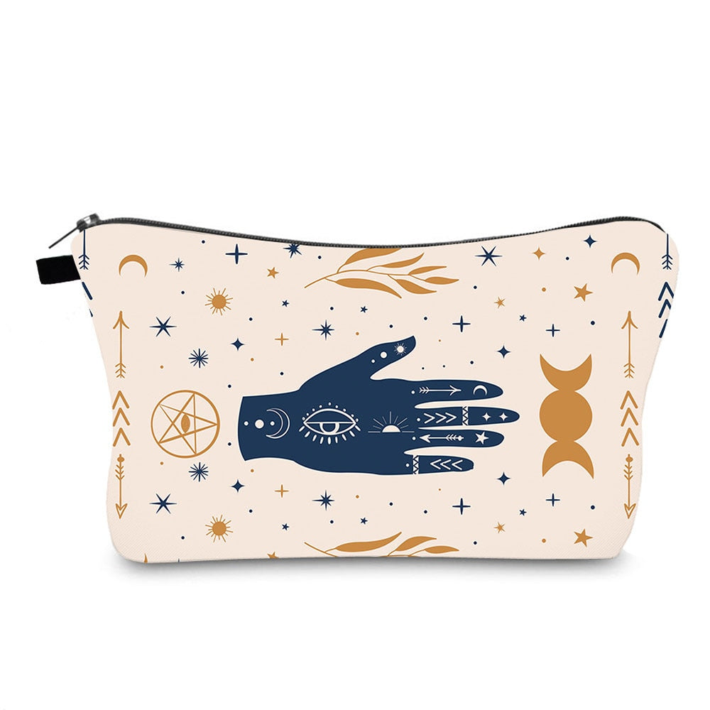 Turkish Blue Evil Eye Portable Women Travel Storage Bag Small Toiletry Organizer Cosmetic Bag Waterproof Female Lucky Makeup Bag