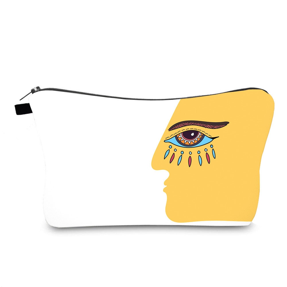 Turkish Blue Evil Eye Portable Women Travel Storage Bag Small Toiletry Organizer Cosmetic Bag Waterproof Female Lucky Makeup Bag