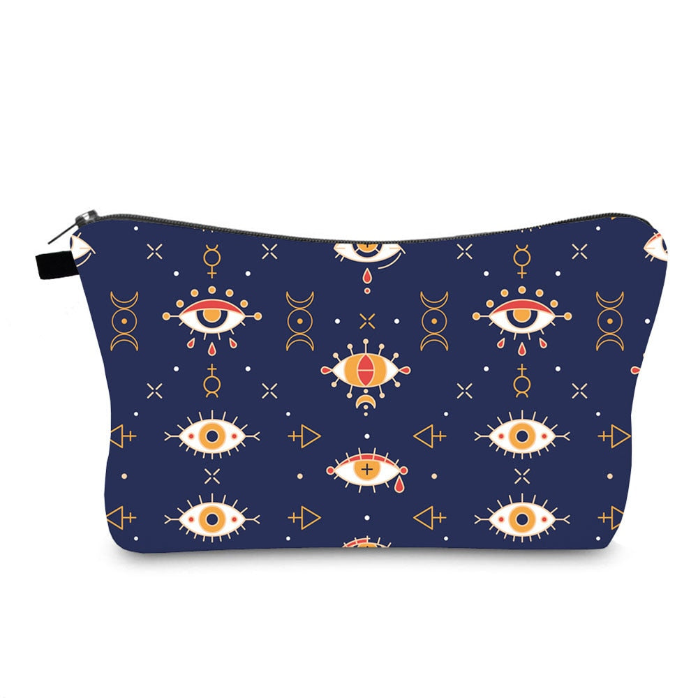 Turkish Blue Evil Eye Portable Women Travel Storage Bag Small Toiletry Organizer Cosmetic Bag Waterproof Female Lucky Makeup Bag