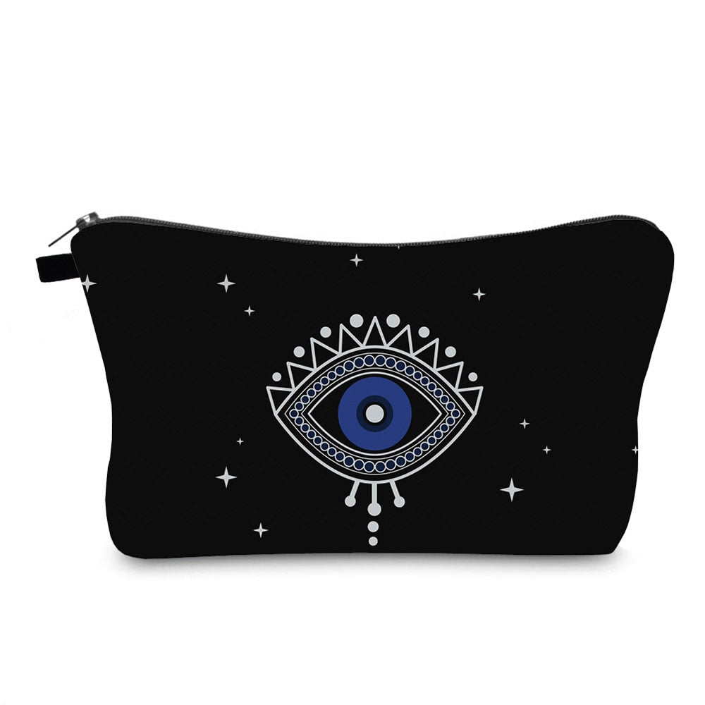 Turkish Blue Evil Eye Portable Women Travel Storage Bag Small Toiletry Organizer Cosmetic Bag Waterproof Female Lucky Makeup Bag